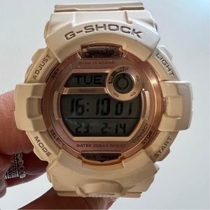 Beige G-Shock With Rose Gold trim